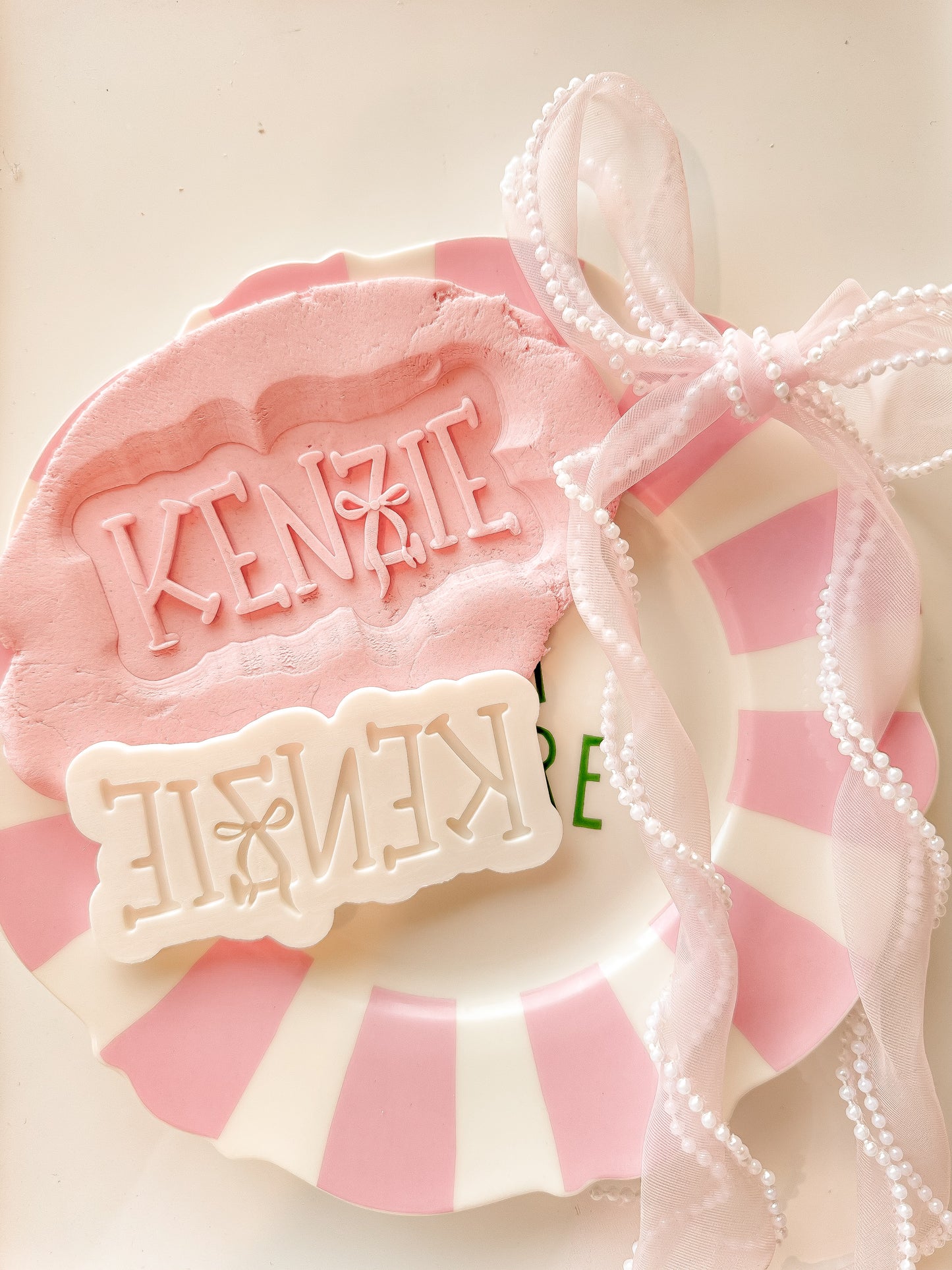 Custom Bow Font Name Set - Debosser and Cutter