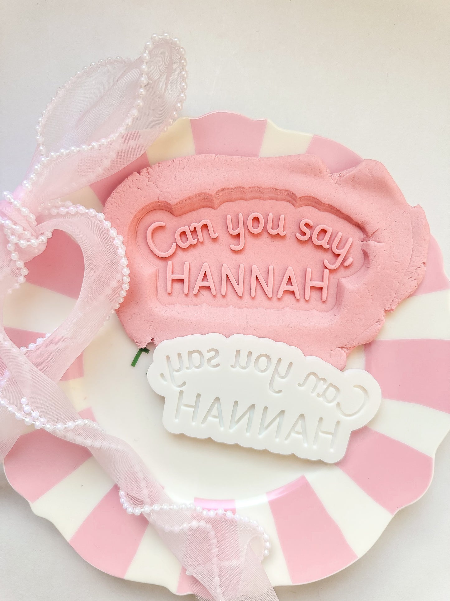 Miss Rachel can you say; custom name stamp - Debosser and Cutter