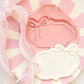 Bow oval plaque style 3 - Debosser and Cutter