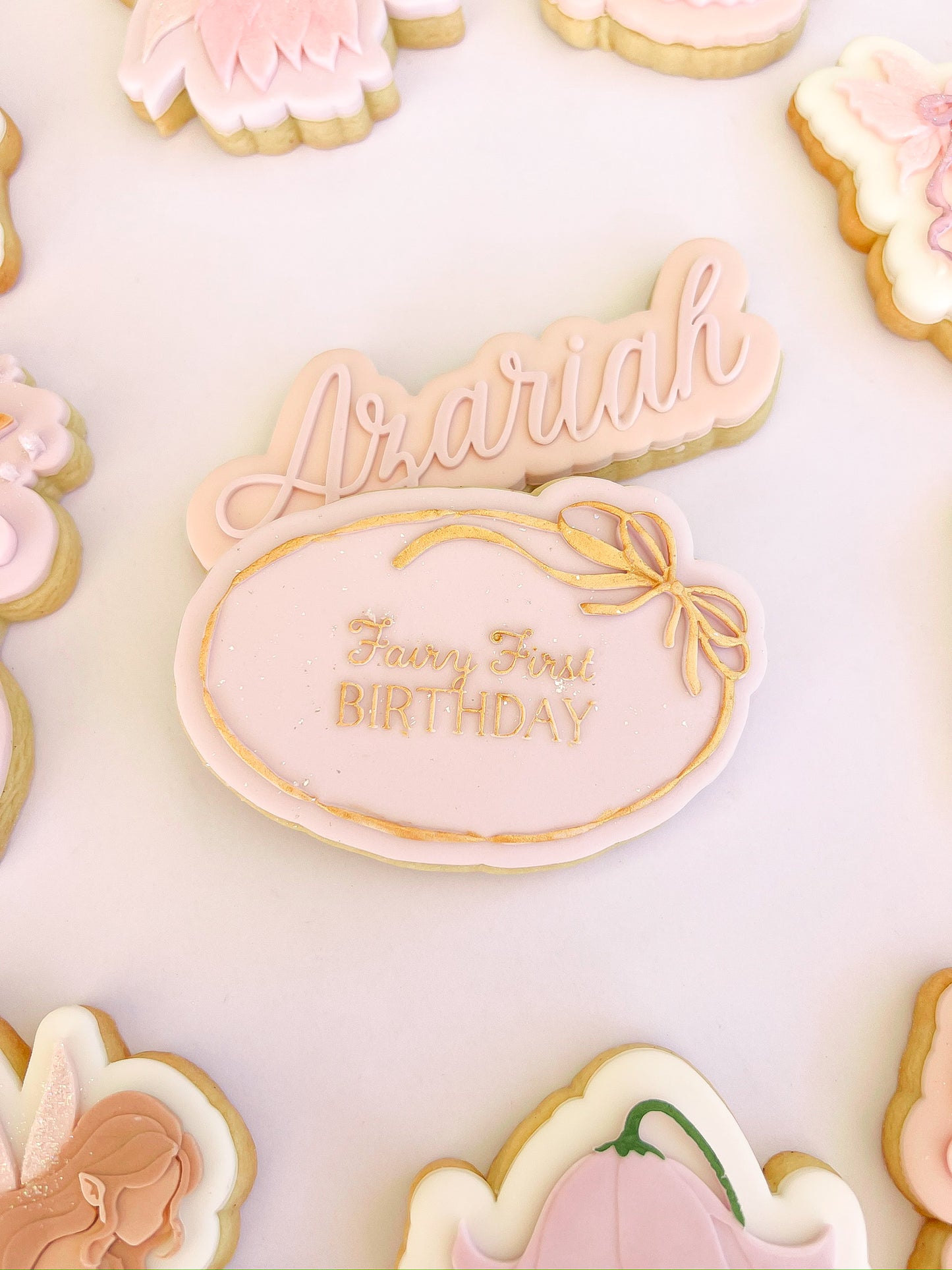 Fairy First Birthday Plaque - Debosser and Cutter