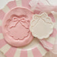 Bow Flower Plaque - Debosser and Cutter