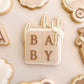 Baby blocks with bow - Debosser and Cutter