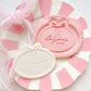 Bonjour Bebe Bow plaque - Debosser and Cutter