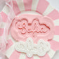 Curly Font Custom Name Set - Debosser and Cutter