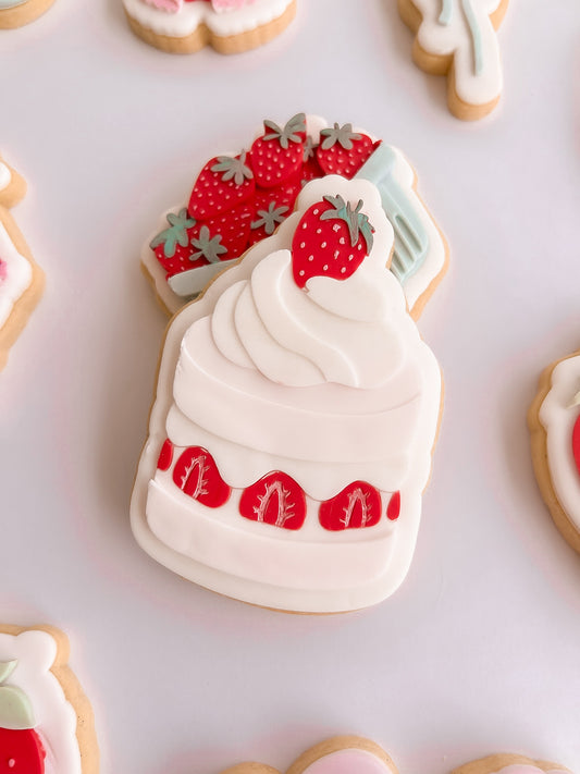 Strawberry French Tart - Debosser and Cutter