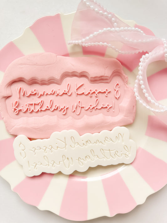 Mermaid Kisses & Birthday Wishes! - Debosser and Cutter