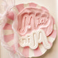 Heart Font Custom Name Set - Debosser and Cutter