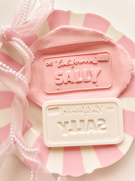Sally Cars Licence Plate - Debosser and Cutter