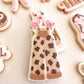 Bow cow print overalls- Debosser and Cutter