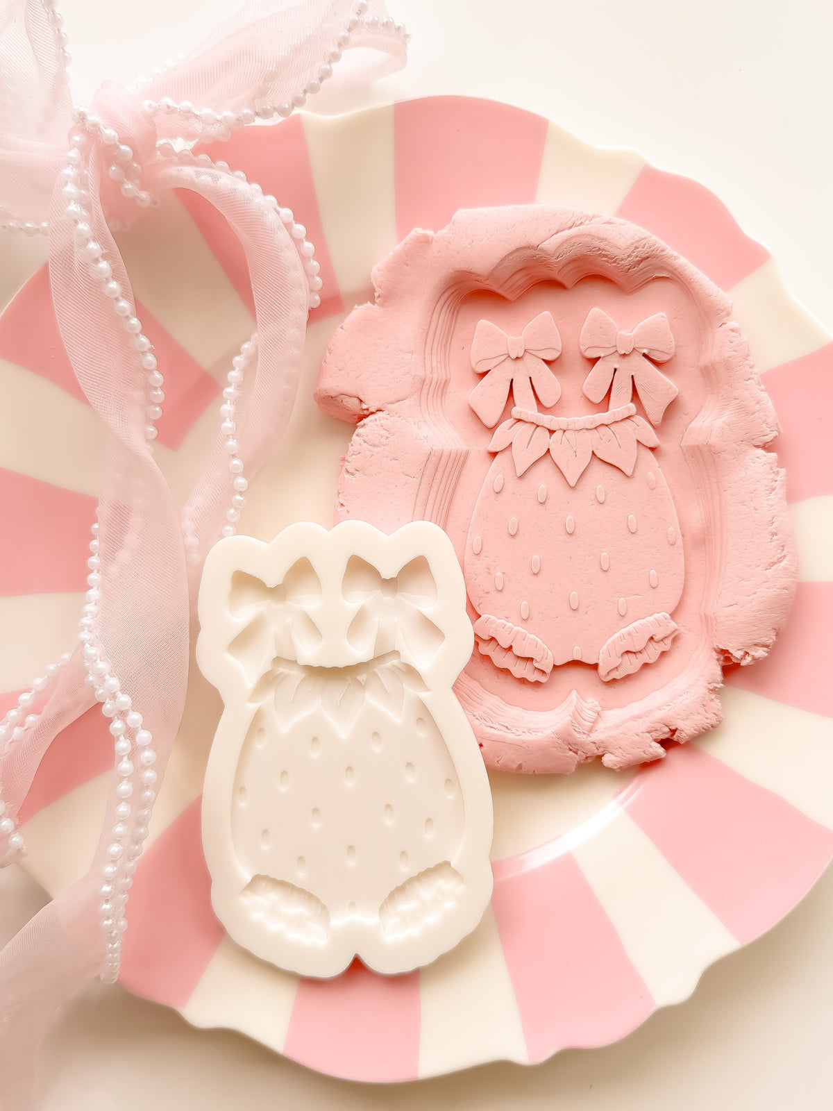 Strawberry Bow Onesie - Debosser and Cutter