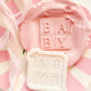 Baby blocks with bow - Debosser and Cutter