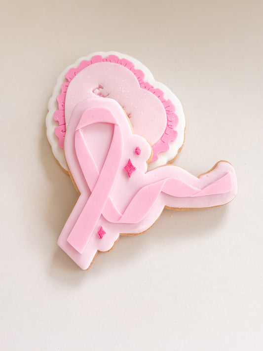 Sparkle Cancer Ribbon - Debosser and Cutter