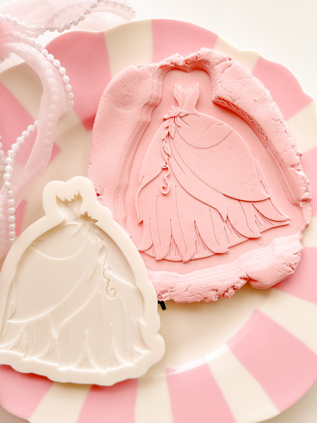 Princess Dress Tiana - Debosser and Cutter