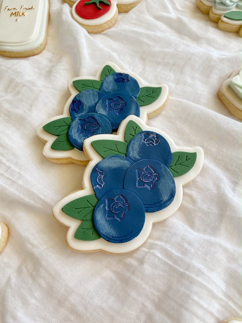 Blueberries - Debosser and Cutter