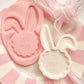 Happy Easter bunny scallop plaque - Debosser and Cutter
