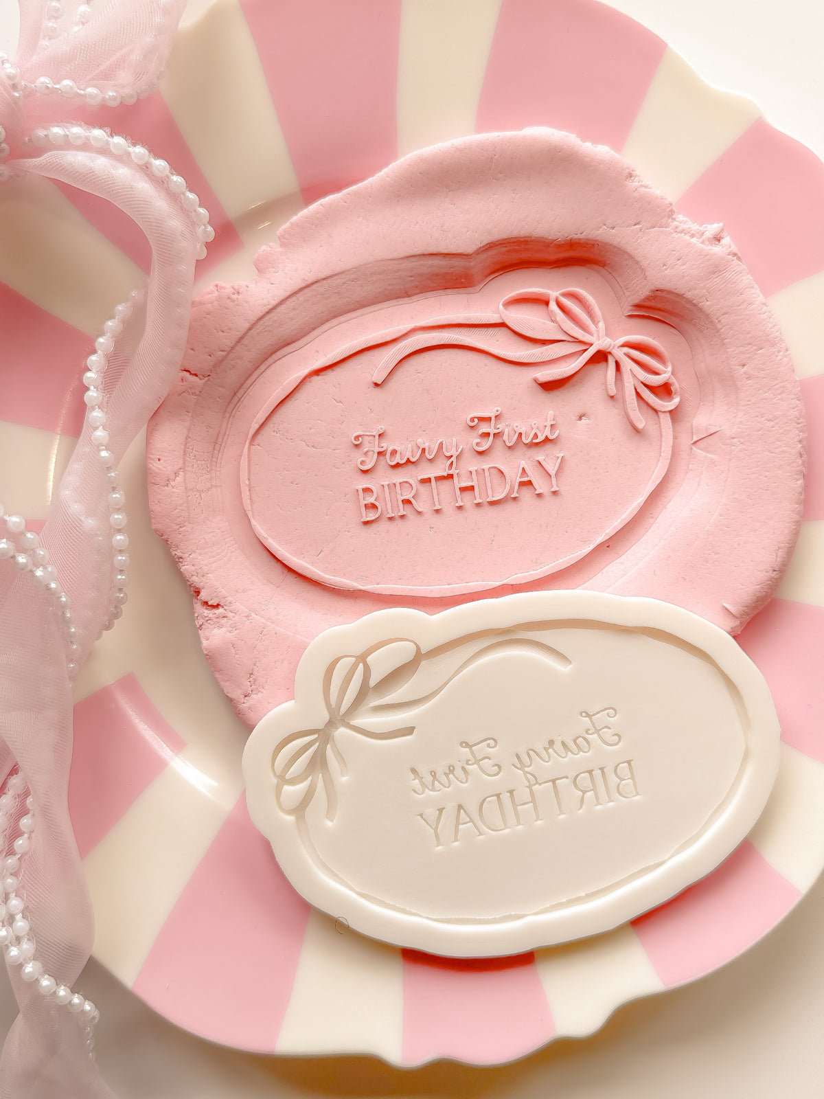 Fairy First Birthday Plaque - Debosser and Cutter