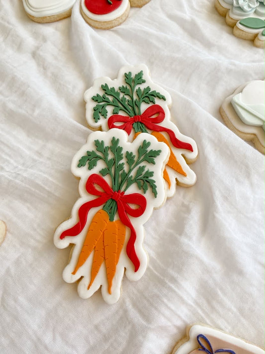 Carrot bunch with bow - Debosser and Cutter