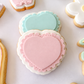 Blank Ruffle Heart style 1 - Debosser and Cutter